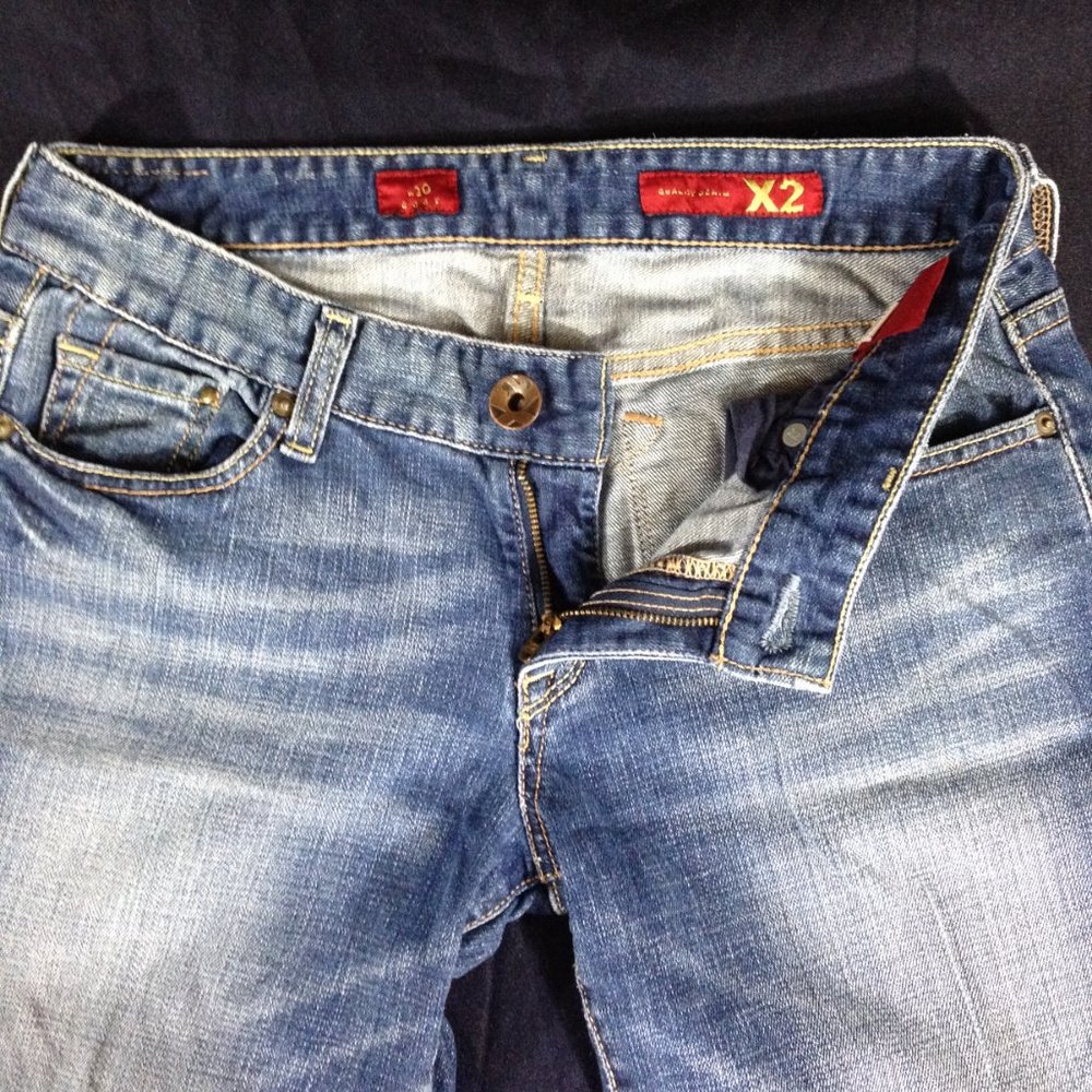 X2 Bootcut Blue Jeans W10, Sz 6L,28x32 - Picture 3 of 11